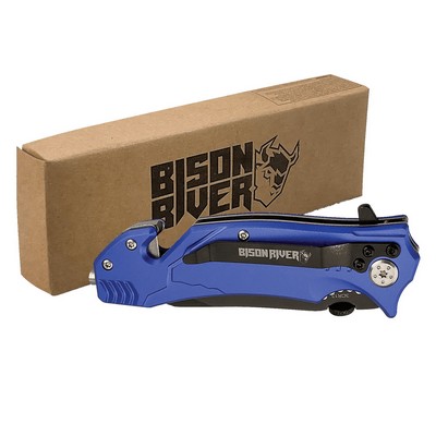 Bison River 4.5" Blue Rescue Knife