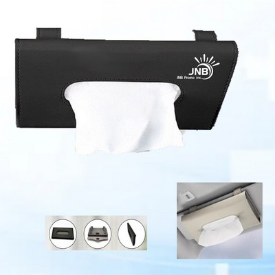 PU Leather Car Tissue and Mask Holder