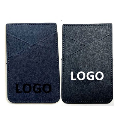 PU Leather Cell Phone Wallet Card Holder