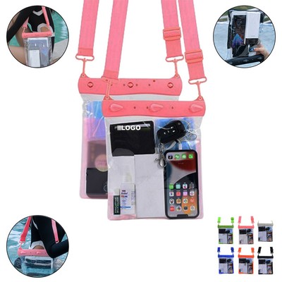 PVC Transparent Waterproof Phone Crossbody Bag