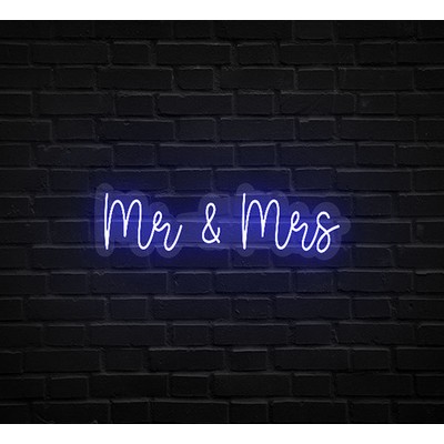 Mr & Mrs Neon Sign