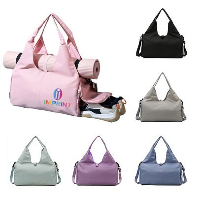 Yoga Gym Bag with Wet Pocket and Shoe Compartment