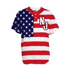 Sublimated Traditional Adult Two-Buttoned Baseball Jersey