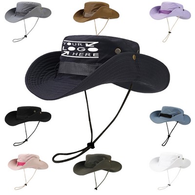 Wide Brim Bucket Hat