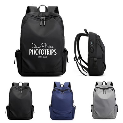 Waterproof Travel Backpack With Usb Charging Port