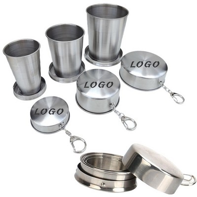 2.5oz Collapsible Stainless Steel Cup