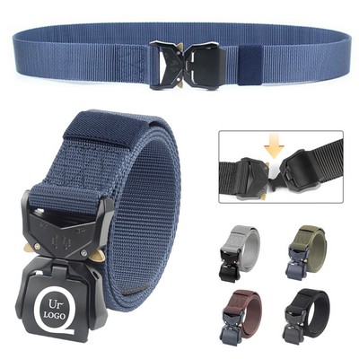 Men'S Adjustable Military Style Nylon Belt