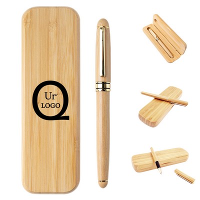 Bamboo Ballpoint Pen Set