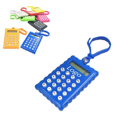 8-Digit Calculator Keychain