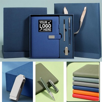 A5 Custom Luxurious Business High-End Notebook Gift Box Set