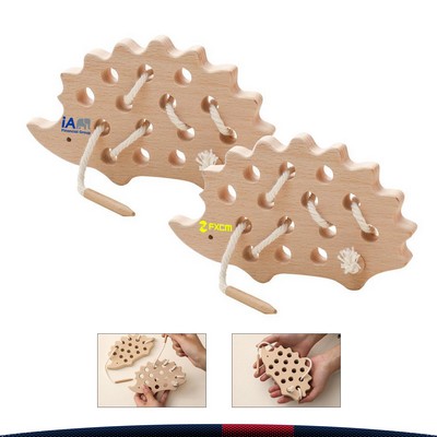 Pakty Wooden Hedgehog Lacing Toy