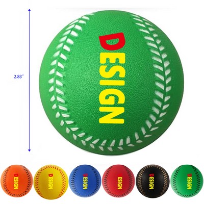 2.83 Inches Foam Squeeze Balls for Stress Relief Soft Foam Practice Baseball Toy for Kids