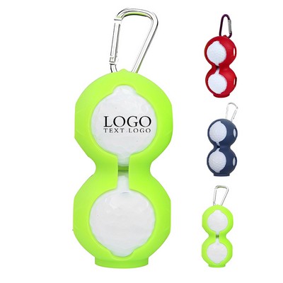 Custom Carabiner Keychain With Silicone Golf Ball Holder