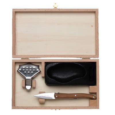 Oyster Knife & Shucker Tool Set in Pinewood Gift Box