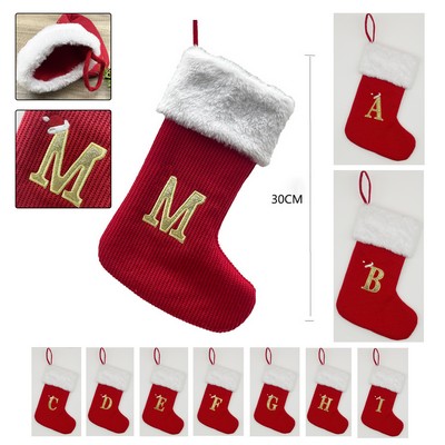 White Cuff Christmas Stocking