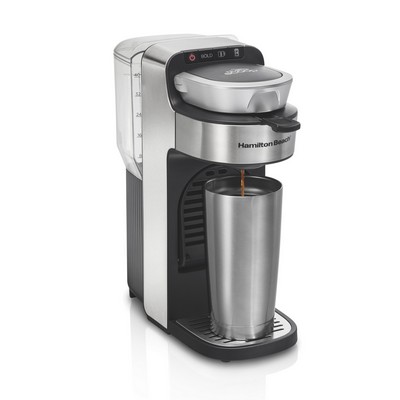 Hamilton Beach® The Scoop® Single-Serve Coffee Maker With Removable Reservoir, Stainless Steel, 4998