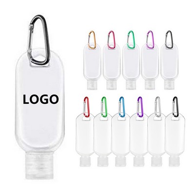 Travel Bottles with Keychain Portable Plastic Leakproof Squeeze Bottles with Flip Cap