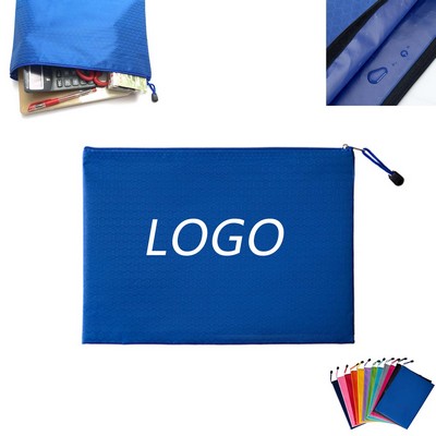 A4 Size Waterproof Zipper File Bags