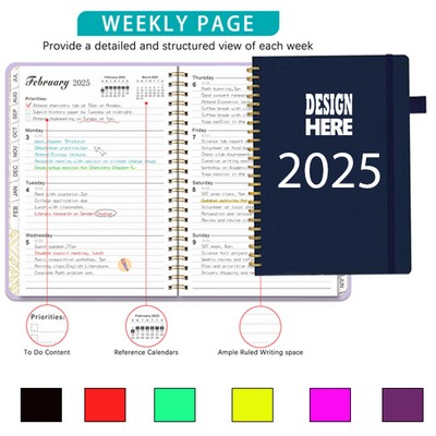 2025 Daily Planner Notebook