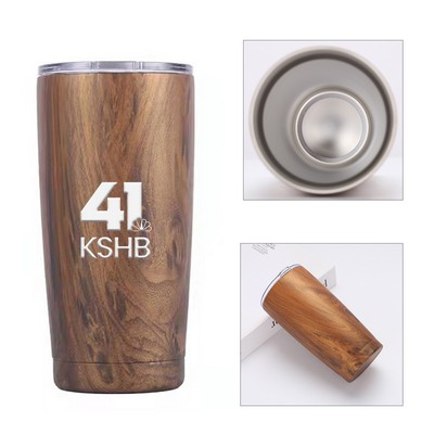 2Oz. Woodtone Insulated Tumbler