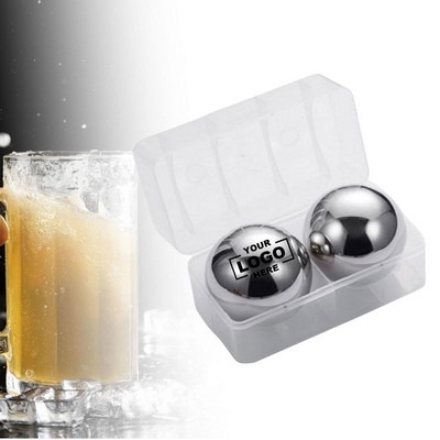 Set of 2 Ice Sphere Molds for Drinks