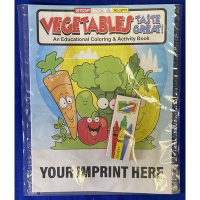 Vegetables Taste Great Coloring Book Fun Pack