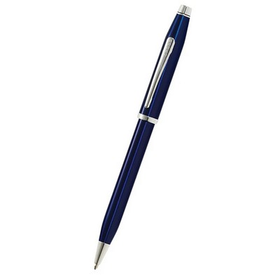 Cross Century® II Translucent Blue Lacquer with Chrome Plated Ballpoint Pen