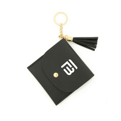 Custom PU Leather Keychain Tassel Wallet