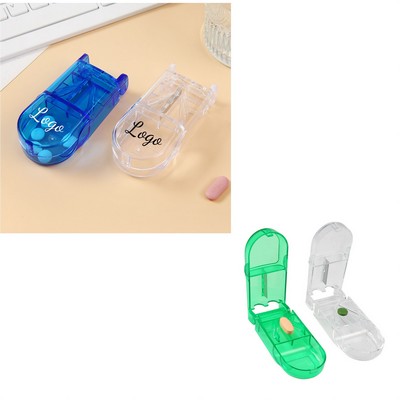 Portable Pill Cutter and Splitter Container