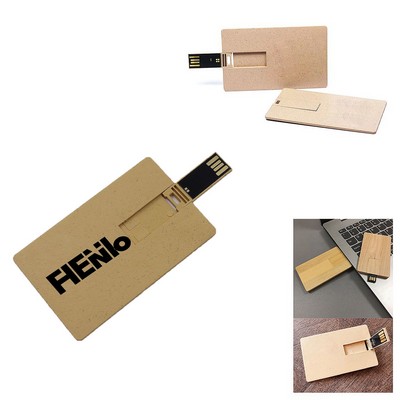 8Gb Eco Friendly Flash Drive Card Shape