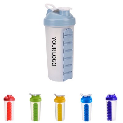 Plastic Shaker Bottles With Pill Box