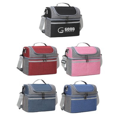 Double Decker Cooler Insulated Lunch Bag