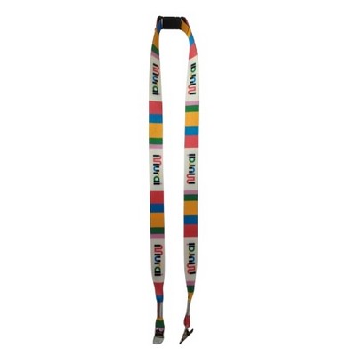 1" Double Ended Full Color Lanyard