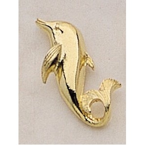 Dolphin/ Porpoise Marken Design Cast Lapel Pin (Up to 1 1/4")