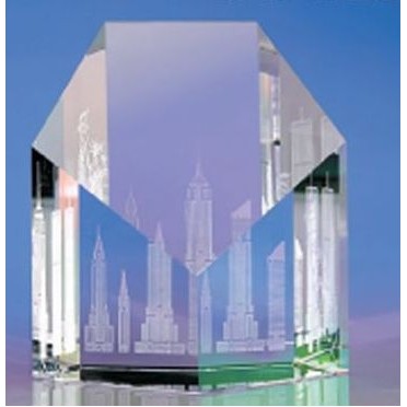 Aspect Skyline Crystal Paperweight