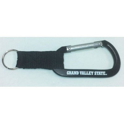 Black Carabiner w/Web Strap