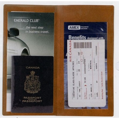 Classic Vinyl Ticket & Passport Holder