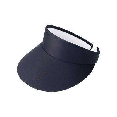 High Crown Cotton Twill Golf Clip On Visor