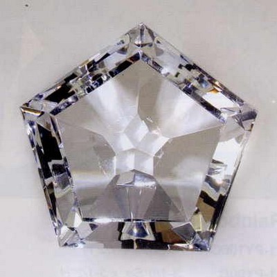 Crystal Faceted Star (2 3/8"x2 1/8")