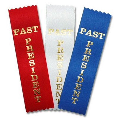 1-5/8"x6" Vertical Past President Stock Title Ribbon