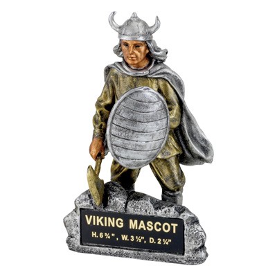 Viking Mascot Trophy w/Engraving Plate