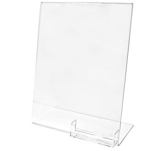 Acrylic Holder w/Business Card Pocket (8.5"x11")