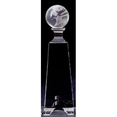 Globe Tower Award (9"x2 1/2")