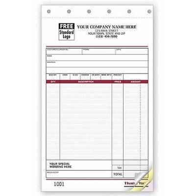 Spectra™ Collection Large Sales Slip (3 Part)