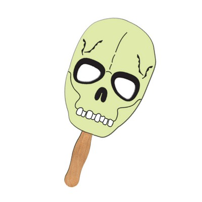 Scary Character Skull Stock Shape Fan/Mask