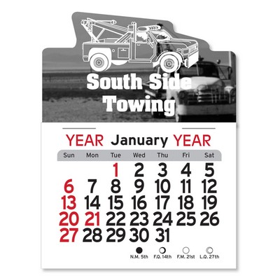 Adhesive Peel-N-Stick® Calendar - Tow Truck