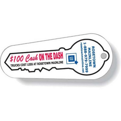 Plastic Key Tag .030 Compressed Laminated PVC (1.19"x2.875"), Full Color