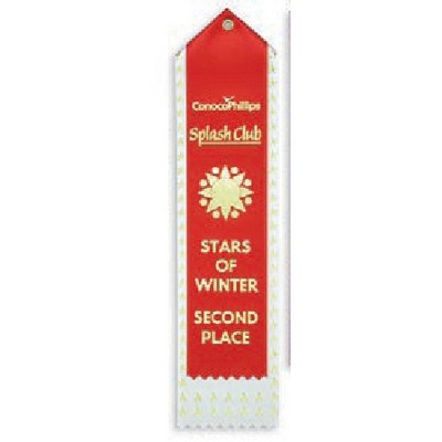 Stock Award Ribbon w/Event Card, Eyelet & String (3"x 12")