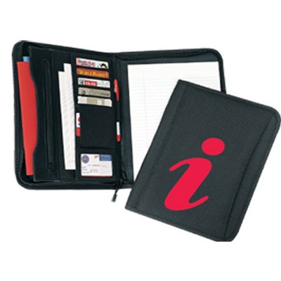 Poly Zippered Padfolio (10"x13 3/8")