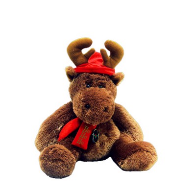 Custom Plush Reindeer w/ Hat & Scarf